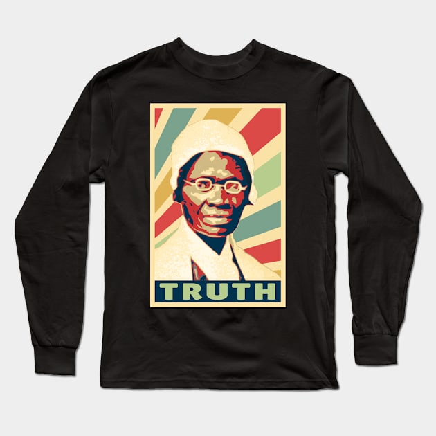 Sojourner Truth Vintage Colors Long Sleeve T-Shirt by Nerd_art